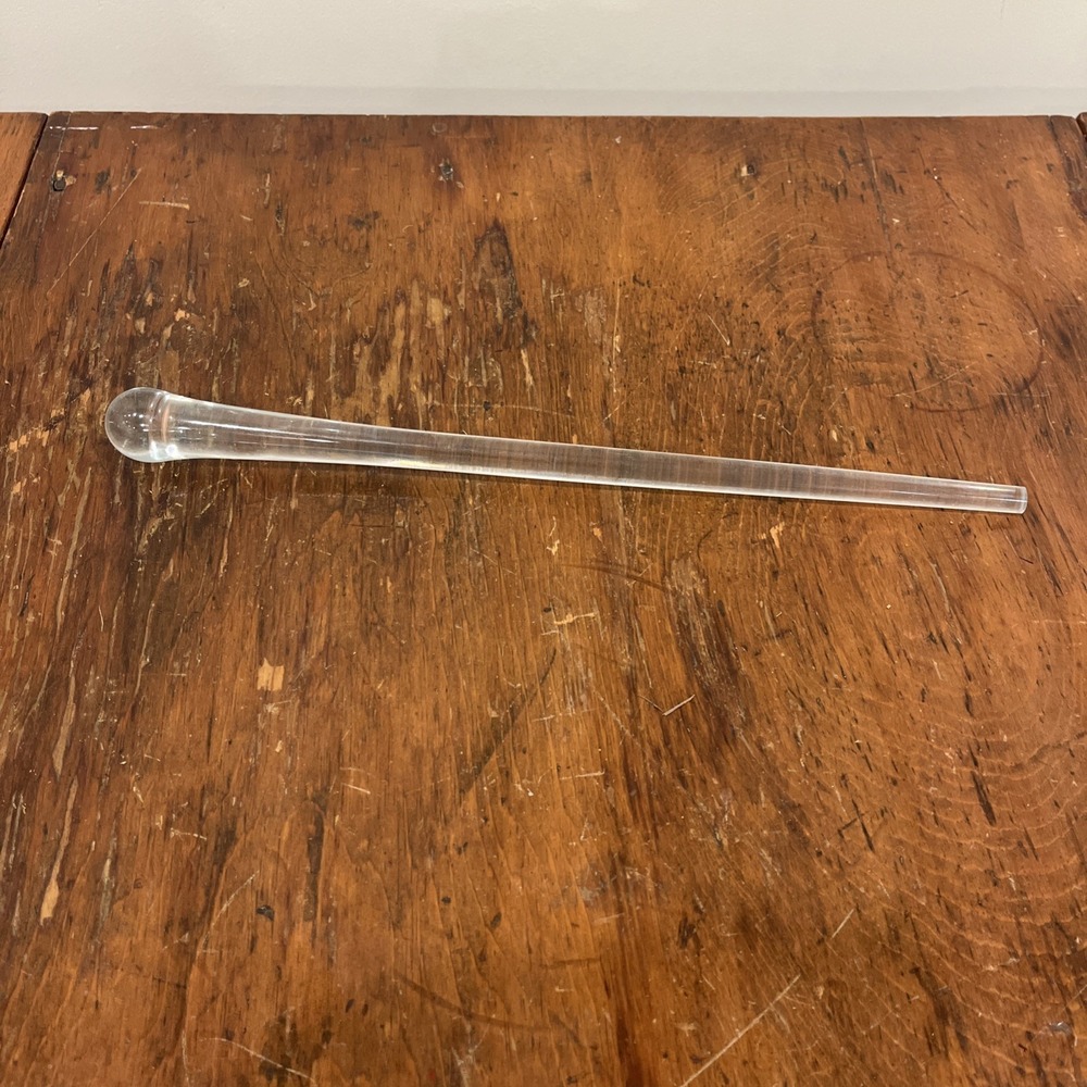 Elegant and Modern Mouth-Blown  Crystal Cocktail or Martini Stirrer 12 1/4 Inch